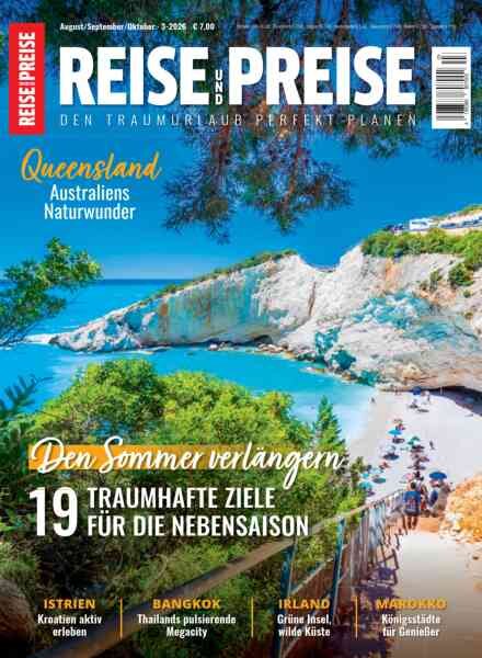 Reise & Preise – August-September-October 2026 Cover