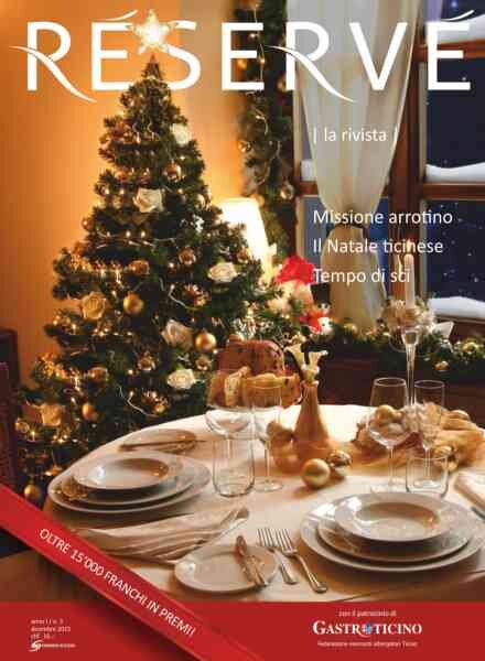 Reserve Magazine – Dicembre 2015 Cover