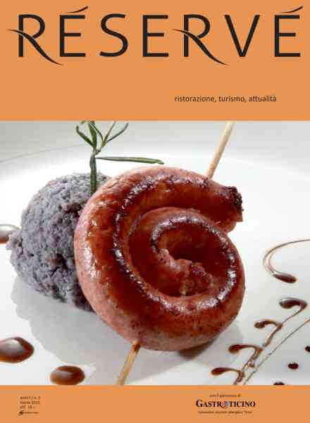 Reserve Magazine – Marzo 2015 Cover