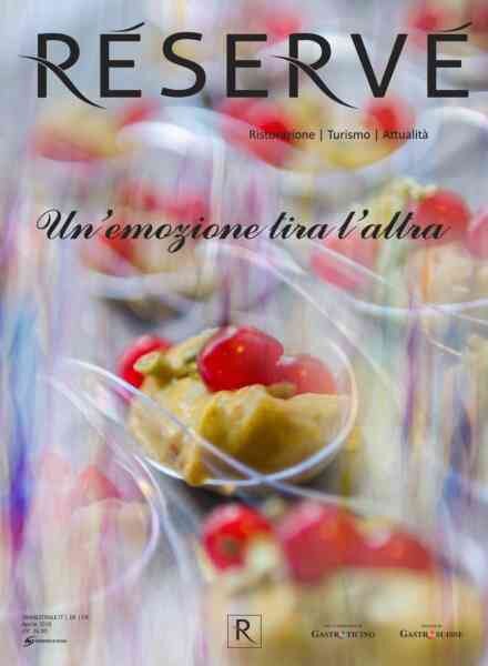 Reserve Magazine – Marzo 2018 Cover