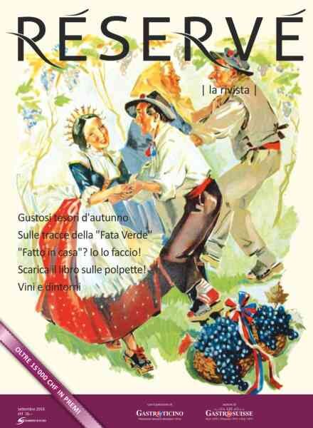 Reserve Magazine – Settembre 2016 Cover