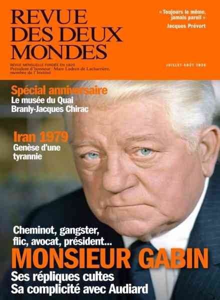 Revue des Deux Mondes – Juillet-Aout 2026 Cover