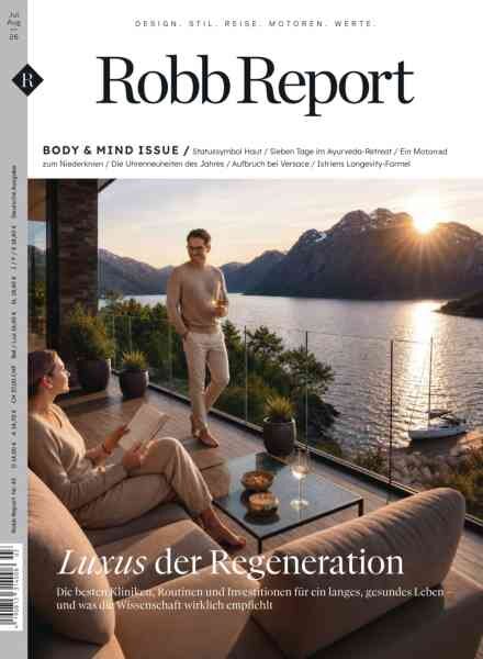 Robb Report Germany – Juli-August 2026 Cover