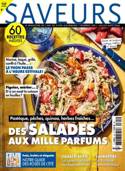 Saveurs France – Juillet-Aout 2026 Cover
