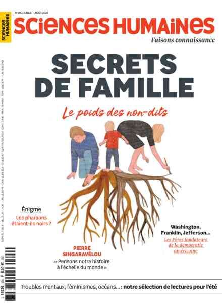 Sciences Humaines – Juillet-Aout 2026 Cover