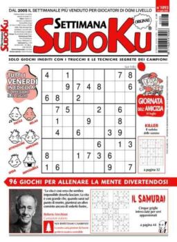 Settimana Sudoku – 24 Luglio 2026