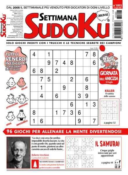 Settimana Sudoku – 24 Luglio 2026 Cover