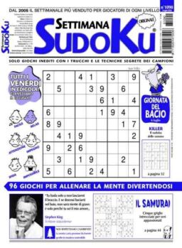 Settimana Sudoku – 3 Luglio 2026