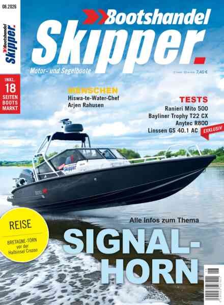 Skipper Bootshandel – August 2026 Cover