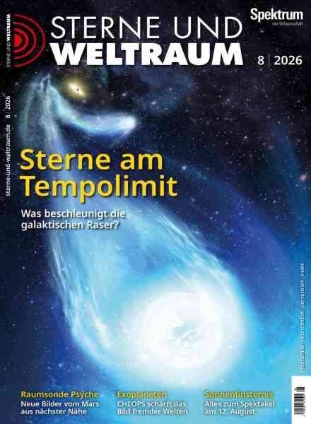 Spektrum Sterne und Weltraum – August 2026 Cover