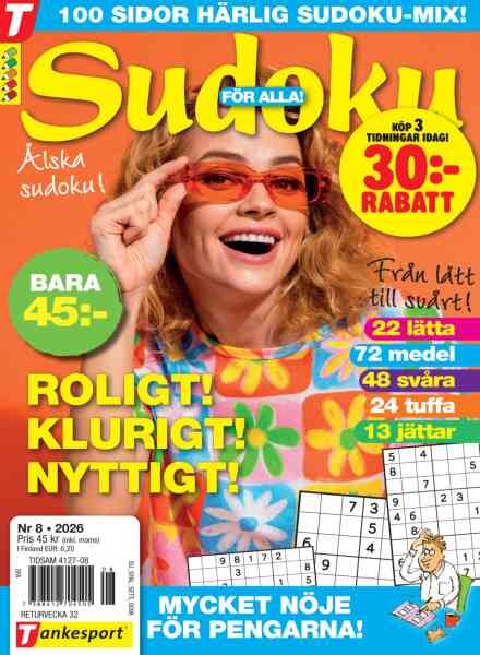 Sudoku for Alla – 8 Juli 2026 Cover