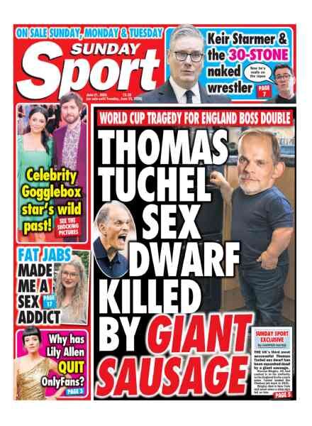Sunday Sport – 21 June 2026 Cover