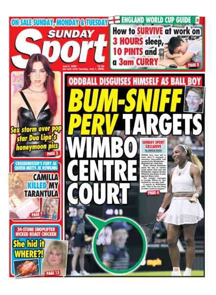 Sunday Sport – 5 July 2026 Cover