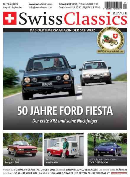 SwissClassics Revue – August-September 2026 Cover