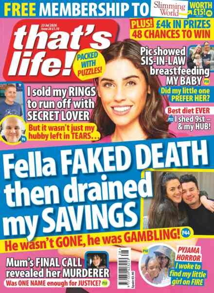 that’s life! UK – 16 July 2026 Cover