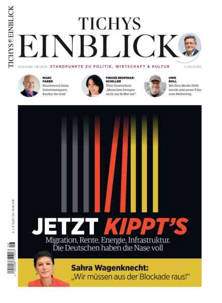 Tichys Einblick – August 2026 Cover
