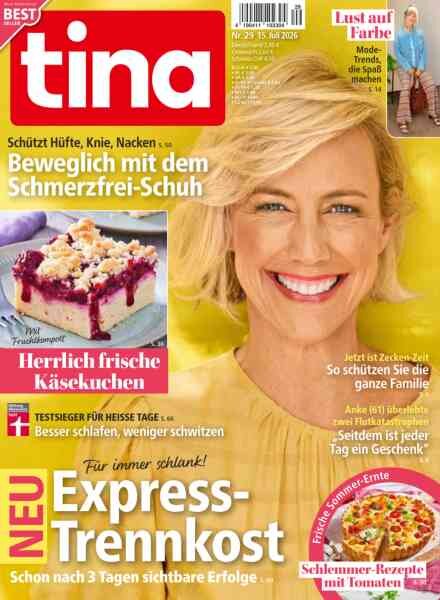 Tina – 15 Juli 2026 Cover