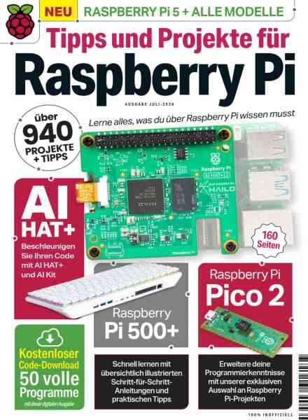 Tipps und Projekte fur Raspberry Pi – Juli 2026 Cover