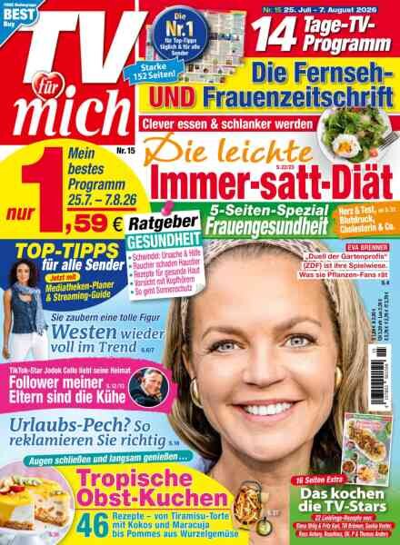 TV fur mich – 16 Juli 2026 Cover
