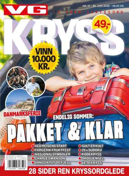 VG Kryssord – 29 Juni 2026 Cover