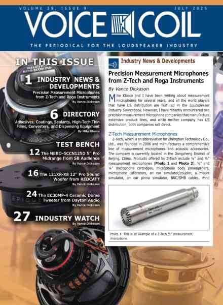 Voice Coil Magazine – July 2026 Cover