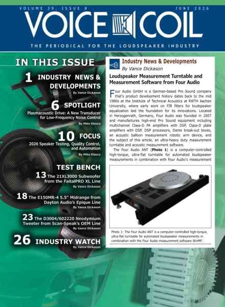 Voice Coil Magazine – June 2026 Cover