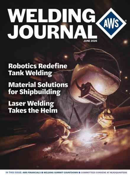 Welding Journal – June 2026 Cover