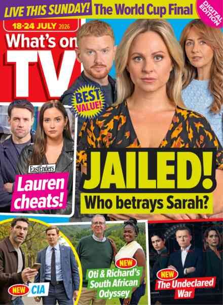 What’s on TV – 18 July 2026 Cover