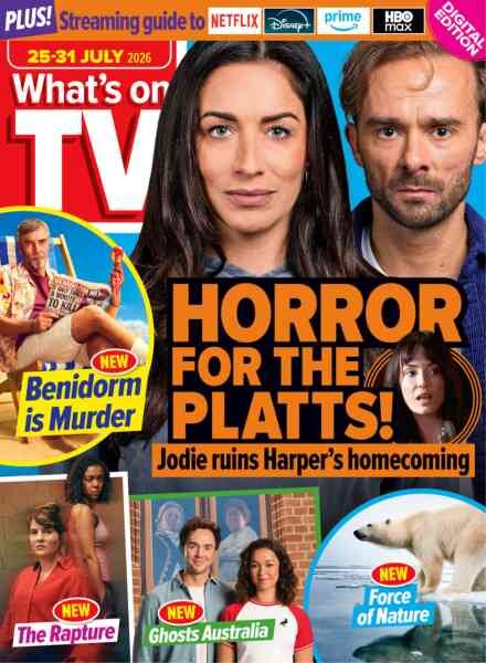 What’s on TV – 25 July 2026 Cover